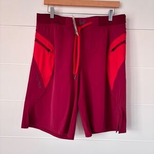 Hylete Crossfit Athletic Performance Training Shorts Red Men's Size Large